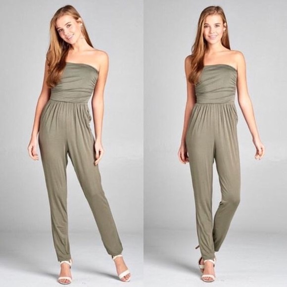 army green jumpsuit womens